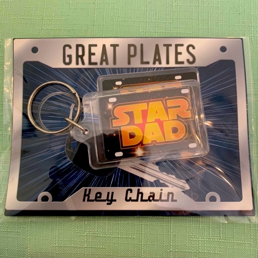 STAR DAD MY HERO Dad Keyring Gift Daddy Birthday Gift STAR WARS THEMED Acrylic